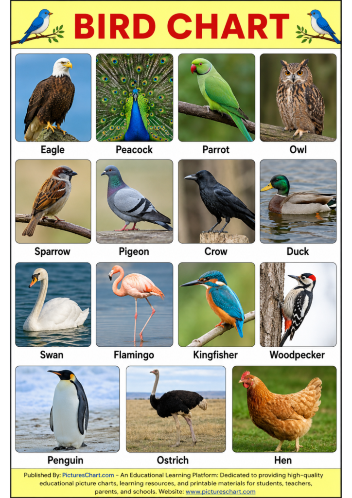 high quality Bird chart pictureschart.com