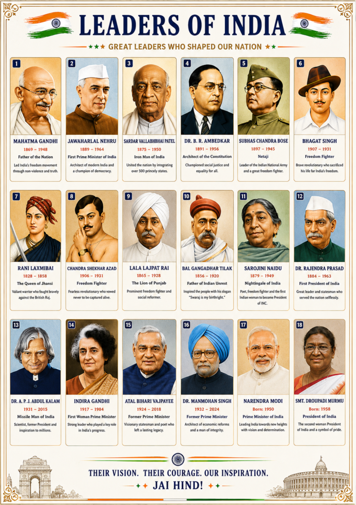 leaders-of-india-pictureschart